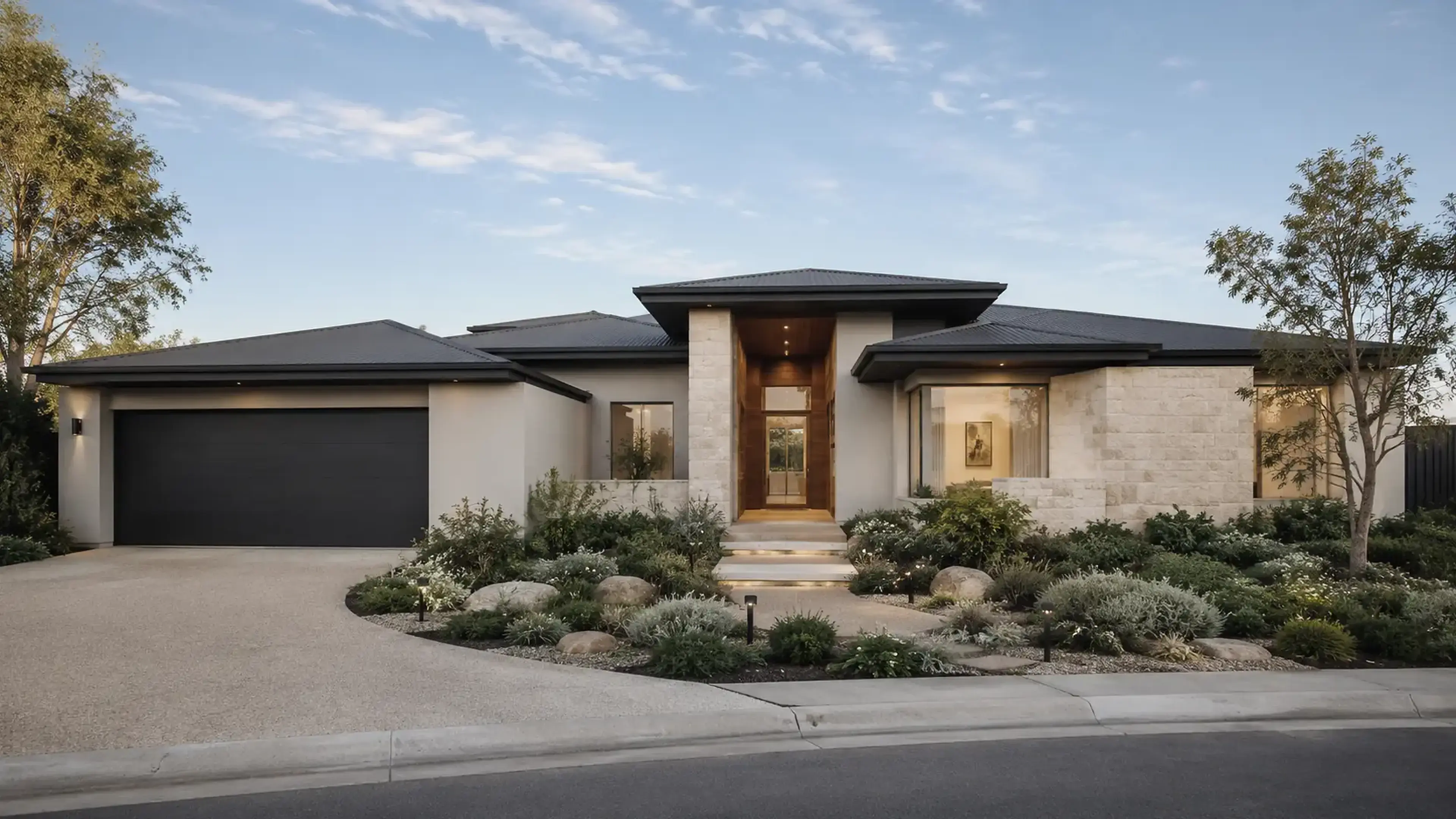 Haven 236 premium contemporary single-storey home façade