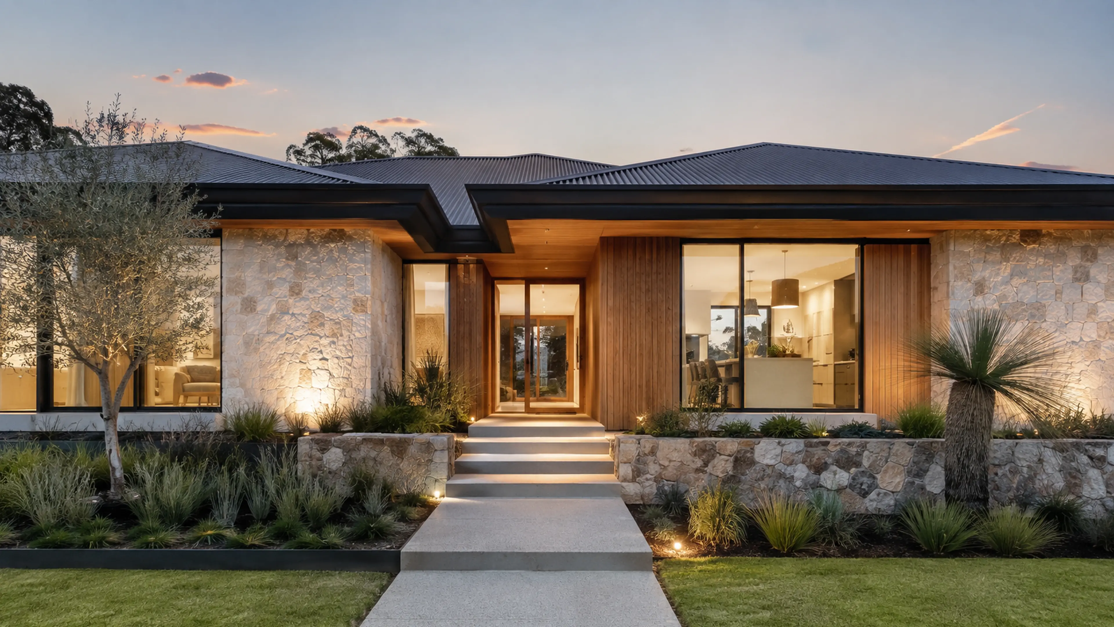 Luxury contemporary Australian single-storey People Homes design